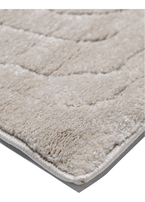 Tapete Monocromo Beige con Vetas de Madera en Relieve