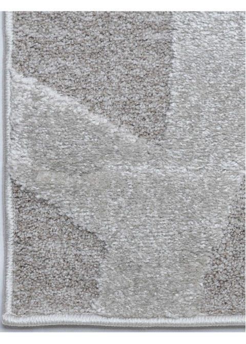 Tapete Monocromo Gris Topo con Formas Abstractas en Relieve