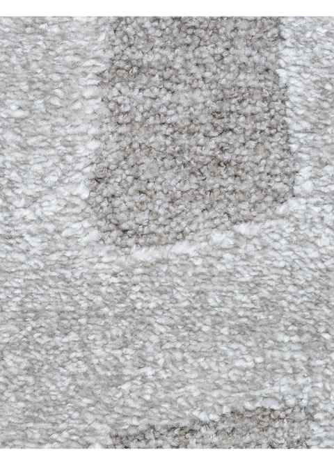 Tapete Monocromo Gris Topo con Formas Abstractas en Relieve