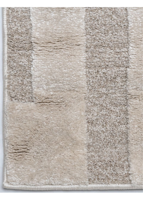 Tapete Monocromo Crema con Barras Verticales en Relieve - Vista alternativa