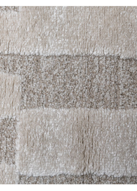 Tapete Monocromo Crema con Barras Verticales en Relieve