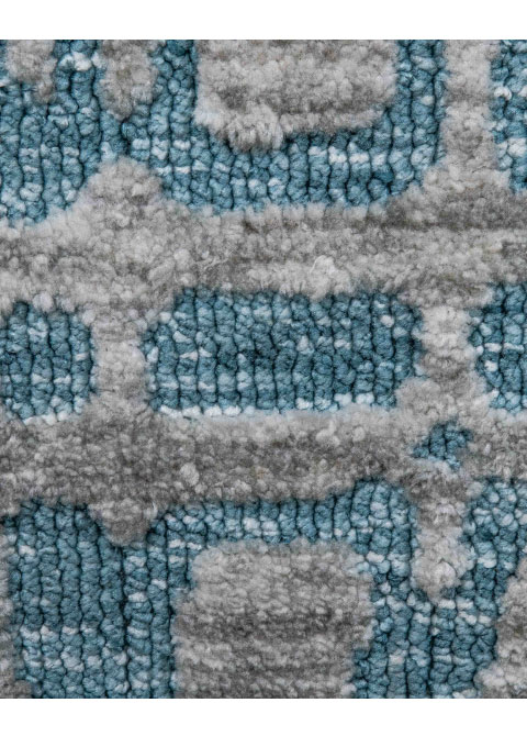 Tapete Abstracto Azul con Retícula de Celdas