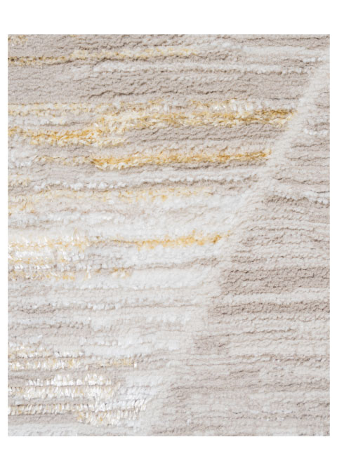 Tapete Geométrico Beige con Rombos Difuminados en Oro