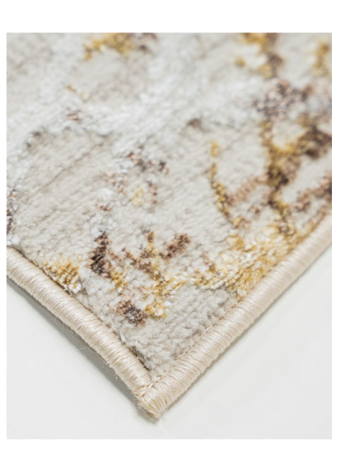 Tapete Abstracto Beige con Enrejado Diagonal Desgastado