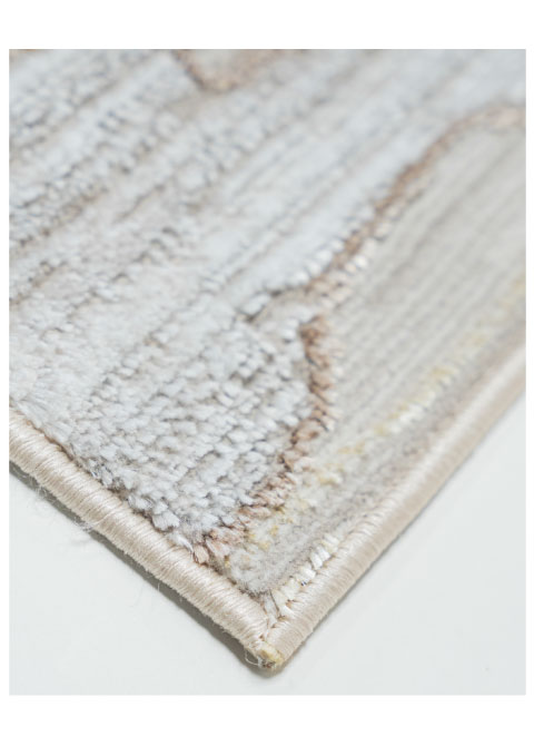 Tapete Abstracto Beige con Estratos Horizontales