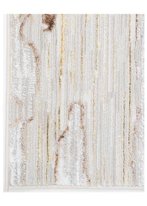 Tapete Abstracto Beige con Estratos Horizontales