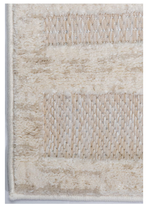 Tapete Rayado Beige con Franjas Horizontales