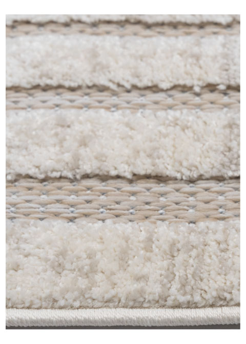 Tapete Geométrico Beige con Rectángulos Concéntricos - Vista alternativa
