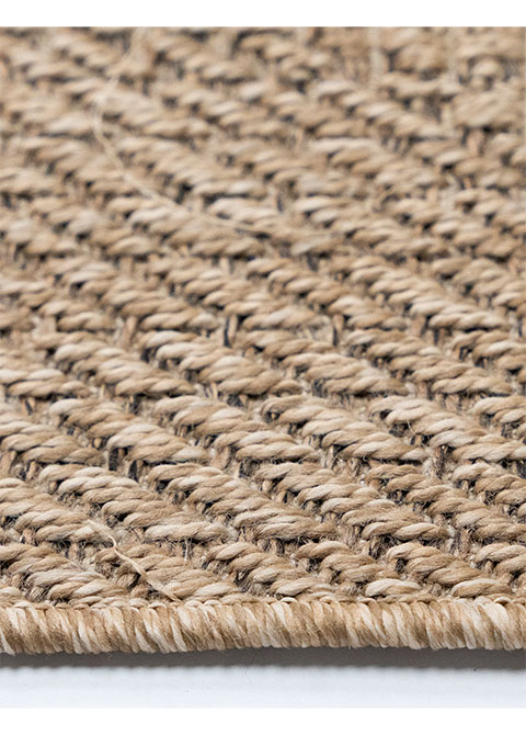 Tapete Tejido Beige con Espiga en Bloques