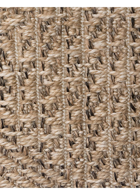 Tapete Tejido Beige con Espiga en Bloques