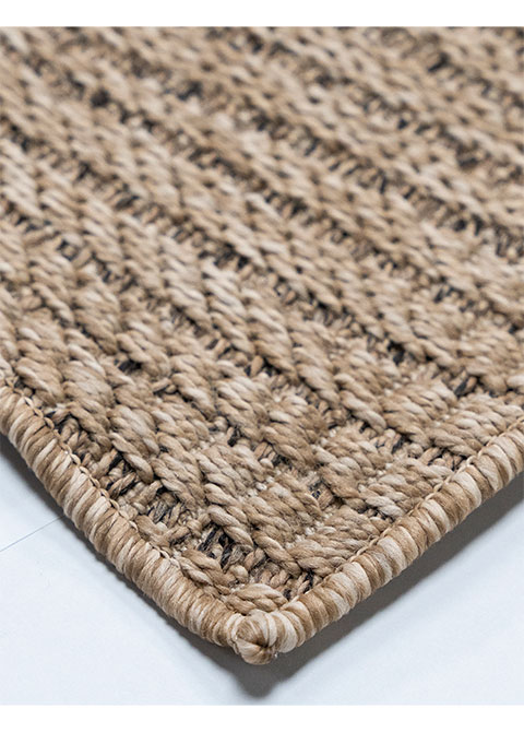 Tapete Tejido Beige con Hojas de Palma - Vista alternativa