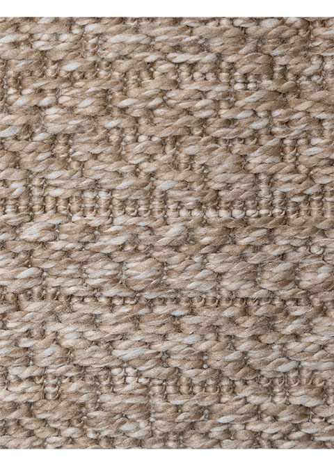 Tapete Tejido Beige con Damero de Espiga