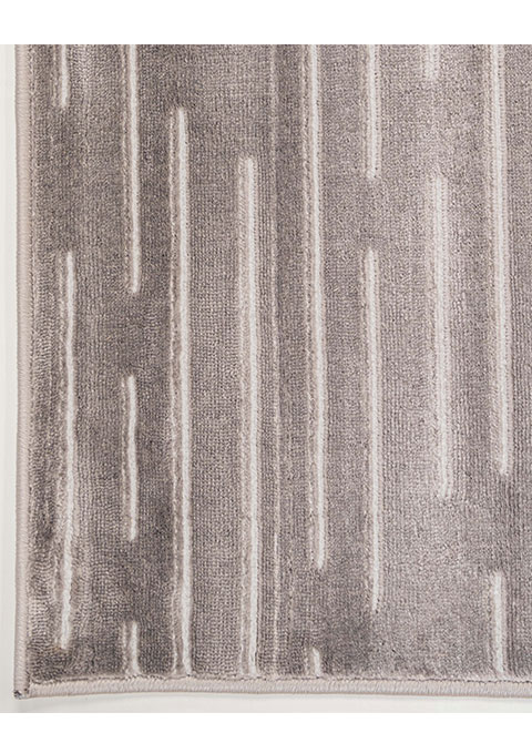 Tapete Abstracto Gris con Trazos Horizontales en Relieve