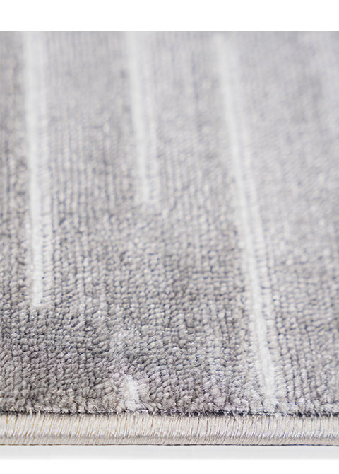 Tapete Abstracto Gris con Trazos Horizontales en Relieve