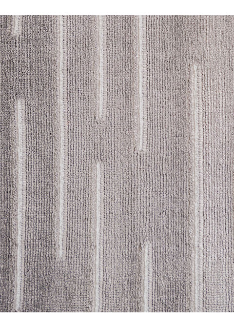 Tapete Abstracto Gris con Trazos Horizontales en Relieve