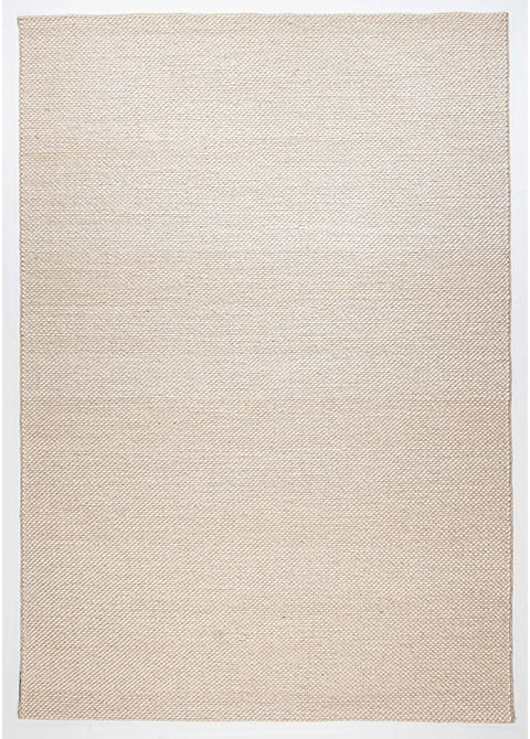 Tapete Tejido Beige con Trama Fina tipo Sisal