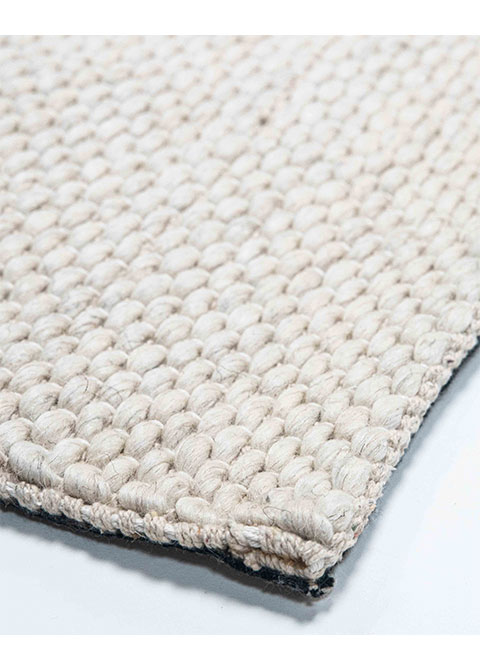 Tapete Tejido Beige con Trama Fina tipo Sisal - Vista alternativa