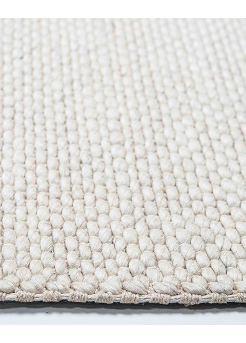Tapete Tejido Beige con Trama Fina tipo Sisal