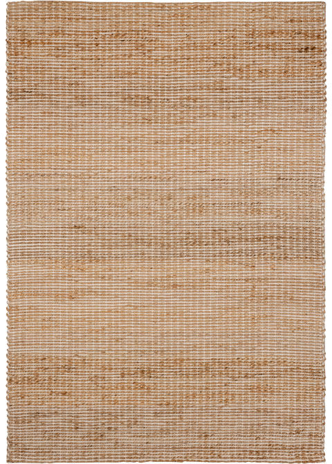 Tapete Tejido Beige con Bandas Jaspeadas