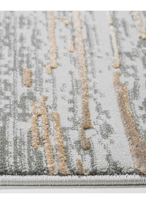 Tapete Abstracto Gris con Rayado Cruzado Fino