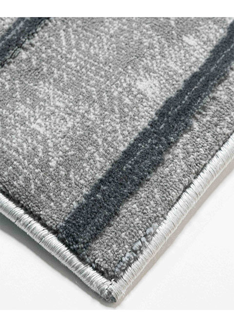 Tapete Abstracto Gris con Curvas Peinadas