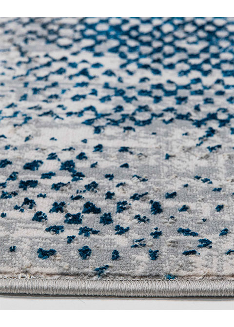 Tapete Abstracto Gris con Punteado en Azul