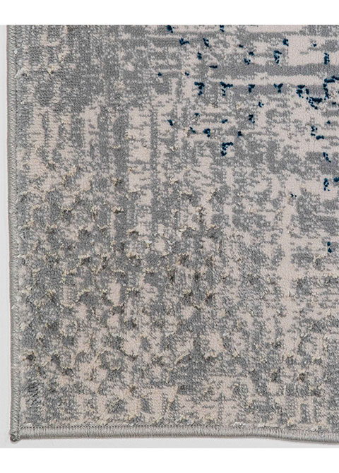 Tapete Abstracto Gris con Punteado en Azul