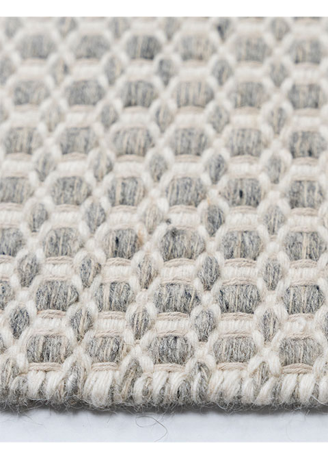Tapete Texturizado Gris Claro con Retícula de Rombos en Relieve