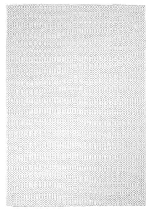 Tapete Texturizado Blanco con Retícula de Rombos en Relieve