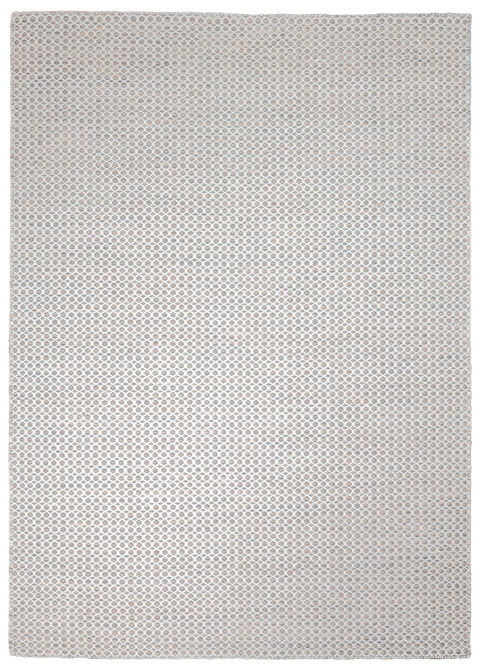Tapete Texturizado Greige con Retícula de Rombos en Relieve