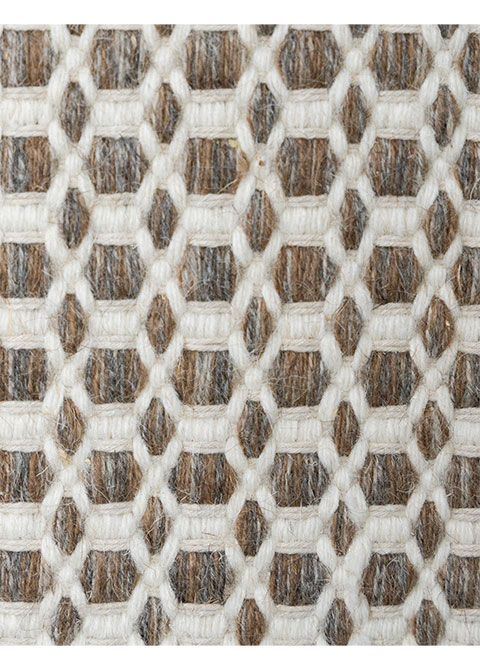 Tapete Texturizado Greige con Retícula de Rombos en Relieve - Vista alternativa