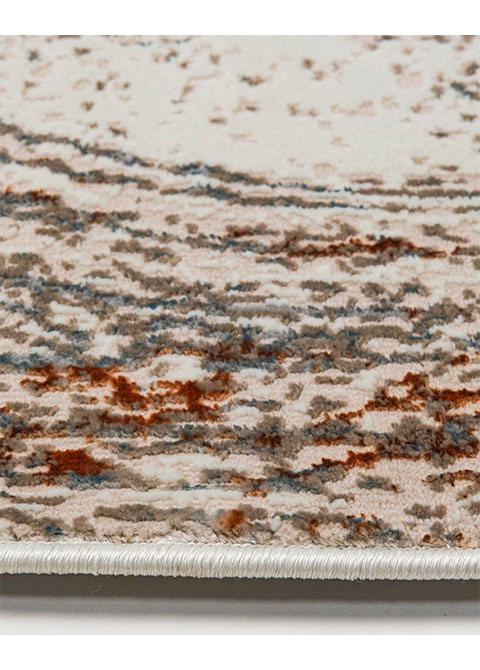 Tapete Abstracto Crema con Remolinos de Mármol