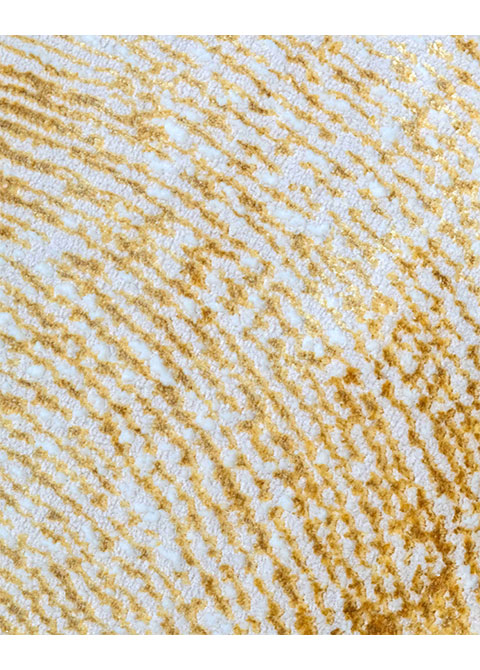 Tapete Abstracto Marfil con Barrido en Oro