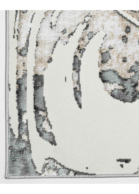 Tapete Abstracto Crema con Mármol Arremolinado