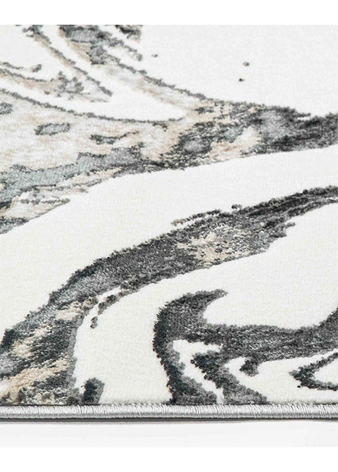 Tapete Abstracto Crema con Mármol Arremolinado