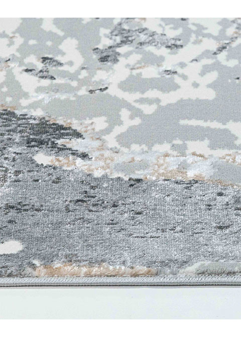 Tapete Abstracto Gris con Mármol de Vetas Profundas
