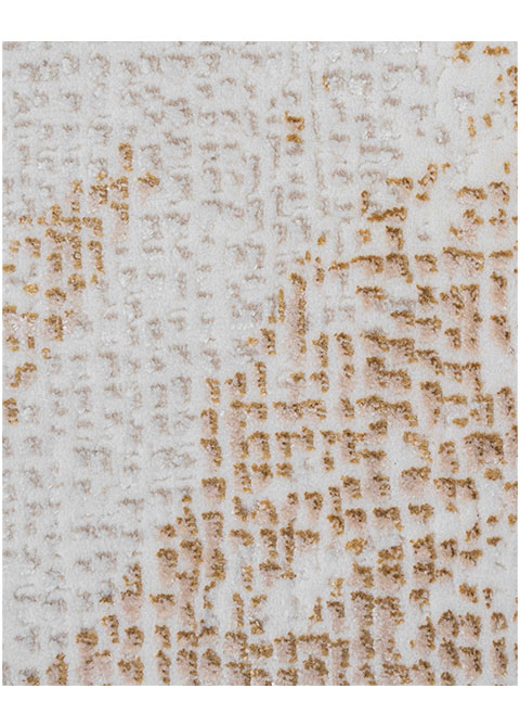 Tapete Abstracto Marfil con Plumeado en Oro - Vista alternativa