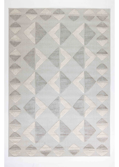 Tapete Geométrico Gris con Triángulos en Relieve