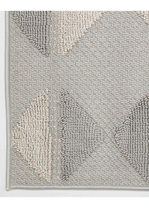 Tapete Geométrico Gris con Triángulos en Relieve