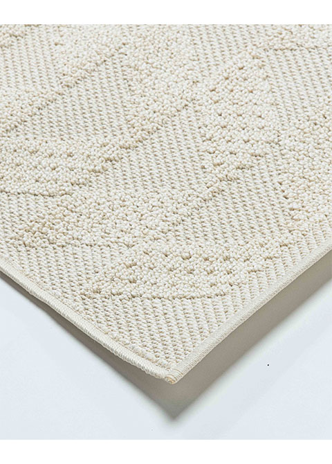 Tapete Texturizado Marfil con Zigzag en Relieve