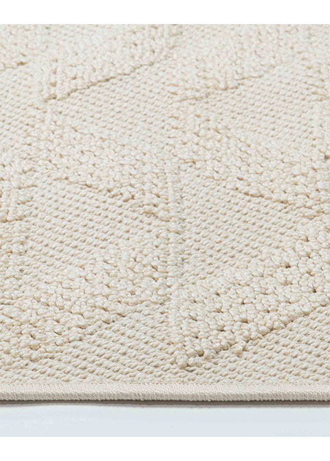 Tapete Texturizado Marfil con Zigzag en Relieve