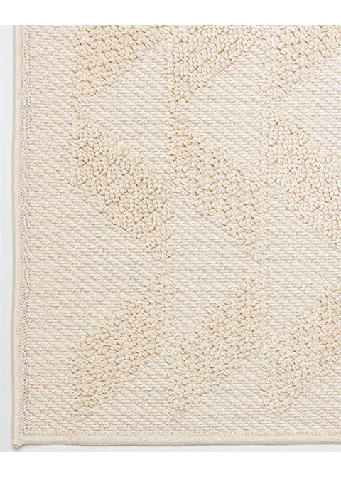 Tapete Texturizado Marfil con Zigzag en Relieve