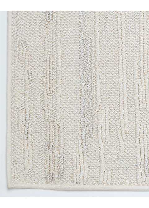Tapete Texturizado Marfil con Estrías Horizontales
