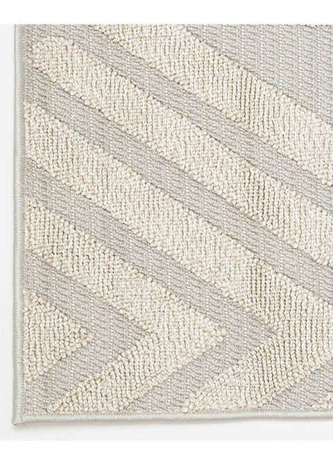 Tapete Geométrico Gris con Espigas en Relieve
