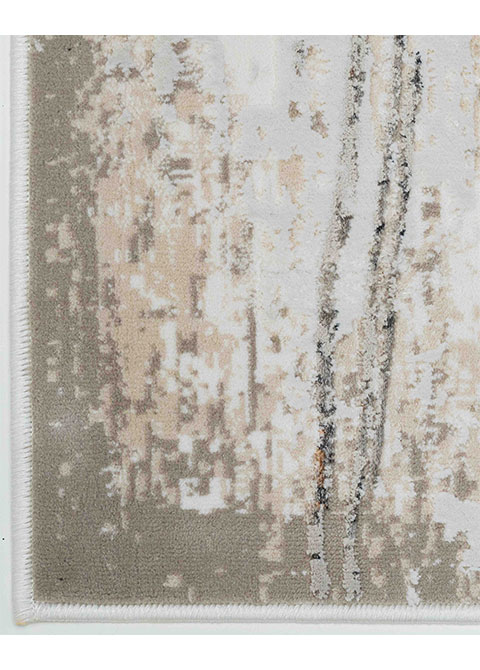 Tapete Abstracto Gris con Trama Cruzada en Cobre