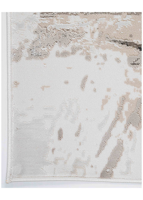 Tapete Abstracto Beige con Rasgado a Lápiz