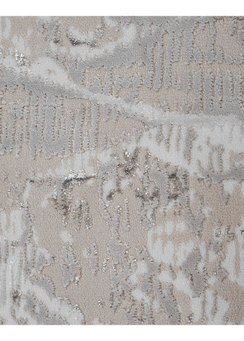 Tapete Abstracto Marfil con Barrido en Arena