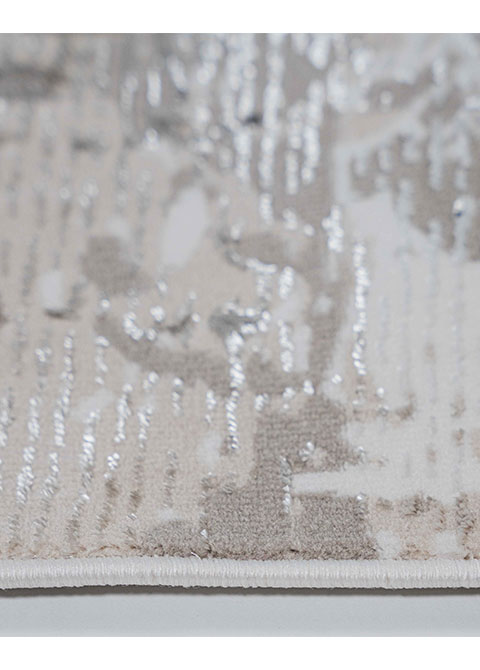 Tapete Abstracto Marfil con Barrido en Arena