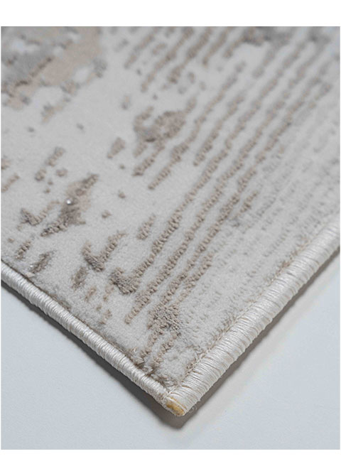 Tapete Abstracto Marfil con Barrido en Arena