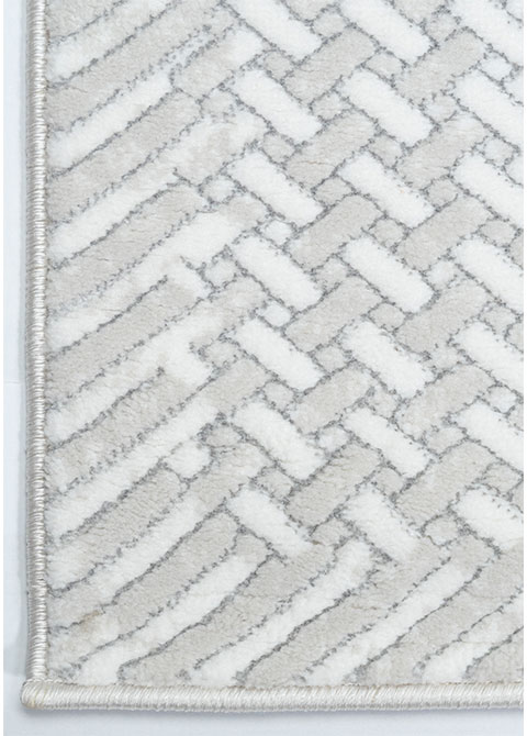Tapete Texturizado Marfil con Marco de Espiga en Relieve